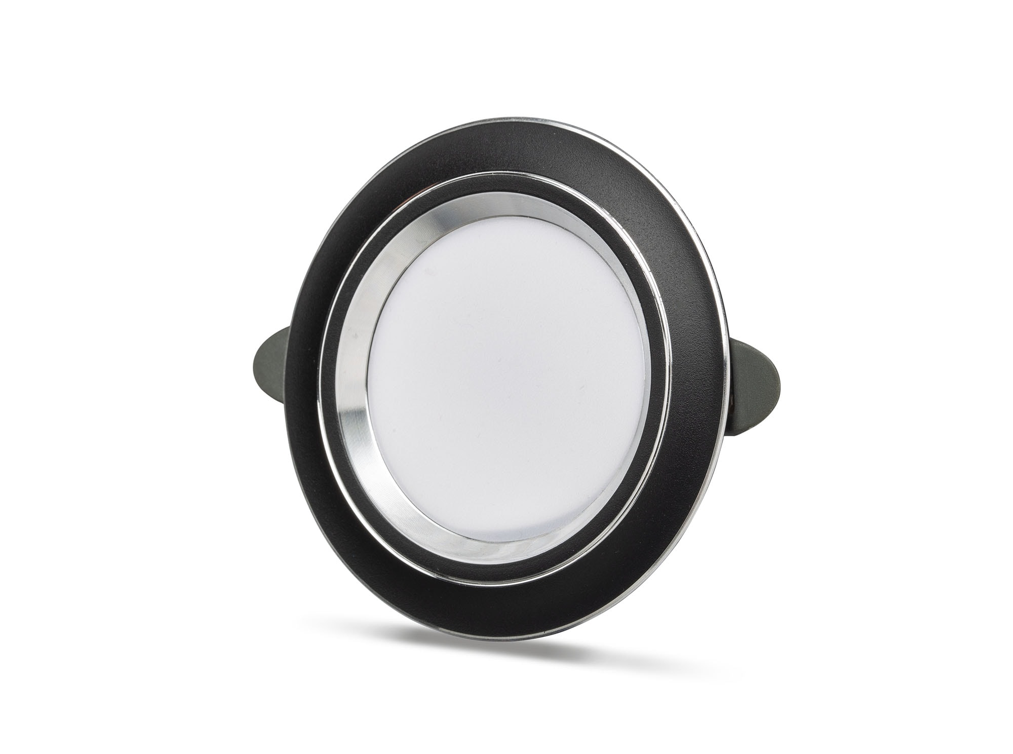 5W Recessed Mounted LED Spot Black + Silver